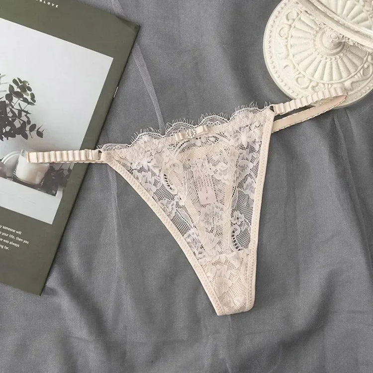Sexy G-string Panties Lace Women Underwear Panties Female Thin Belt Underpants Thong Solid Color Pantys Low-Rise Lingerie