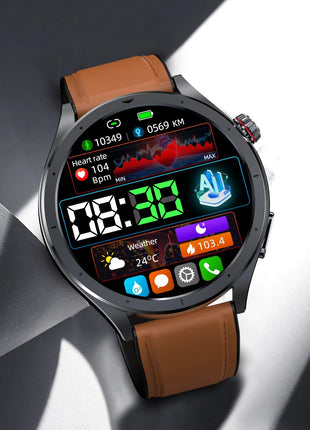 Nuovo Smartwatch 2026 per Analisi del Grasso Corporeo, ECG+PPG, Acido Urico, Pressione Sanguigna, Ossigeno nel Sangue, Orologio con Chiamate per Uomini e Donne platinumshop