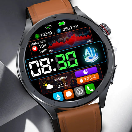 Nuovo Smartwatch 2026 per Analisi del Grasso Corporeo, ECG+PPG, Acido Urico, Pressione Sanguigna, Ossigeno nel Sangue, Orologio con Chiamate per Uomini e Donne platinumshop