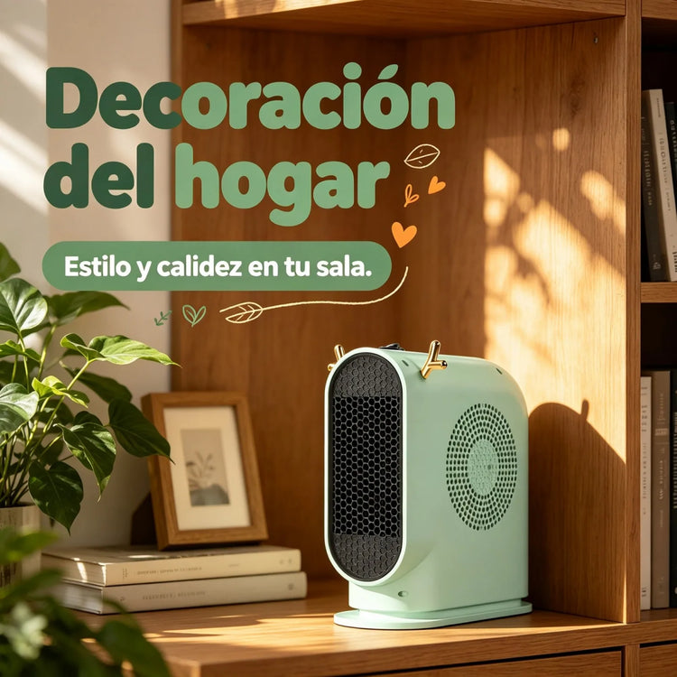 600W Portable Electric Heater with PTC Technology for Desk and Home, 220V Low-Consumption Mini Heater with Overheat Protection and Reindeer Design, 26cm
