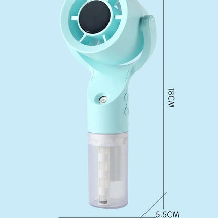 Ventilatore Portatile Nebulizzatore Aggiornato, Ventilatore Personale Ricaricabile, Mini Ventilatore Rinfrescante per Estate, Spiaggia e Viaggi