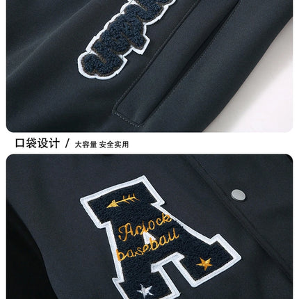 American Embroidered Baseball Jacket Men's Spring  Autumn Plus Size Trendy Brand Loose Jacket 12xl 170kg men clothing 10XL