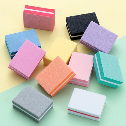 1/10/20/50/100Pc Mini Buffing Sanding Files Block Pedicure Manicure Care Nail Art Buffer Polish Manicure Pedicure Nail File Tool