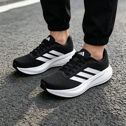 adidas RESPONSE RUNNER 2 scarpe da corsa comode, ammortizzanti, traspiranti e leggere per uomo e donna, nere KJ1736