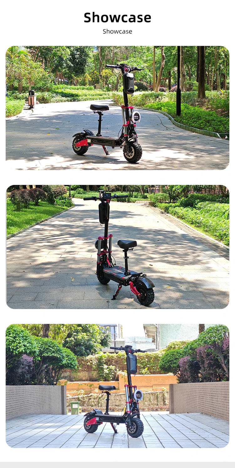 Monopattino Elettrico BOYUEDA S5-11 6000W Doppio Motore con Attivazione NFC e Controllo App, Batteria 60V38AH, Pneumatici Silenziosi per il Pendolarismo Urbano