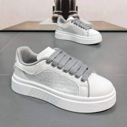 2025 New Men's Breathable Sneakers Fashion Trend Versatile Casual Shoes Thick soled Height Increasing Sports Running Shoes