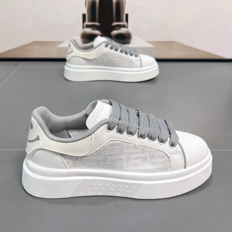 2025 New Men's Breathable Sneakers Fashion Trend Versatile Casual Shoes Thick soled Height Increasing Sports Running Shoes