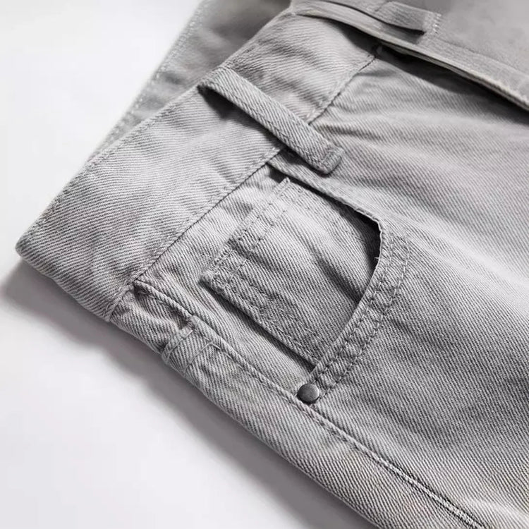 Jeans Boys Straight Ripped Children Washed Distressed Pockets Stretch Casual Denim Trousers Big Kids Streetwear 2025 Hole Pants PlatiNum