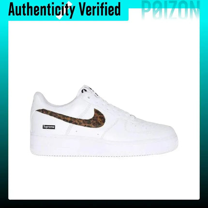 Nike x Supreme X GOODENOUGH Air Force 1 Abrasion Resistant Low top Skateboard Shoes Unisex White IM3483-100
