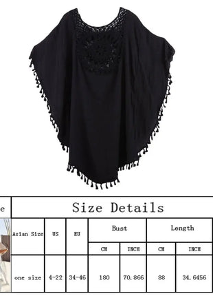 Abito Copricostume Estivo da Donna con Scollo Quadrato, Protezione Solare, Vestibilità Ampia, Traforato, per Spiaggia e Vacanze platinumshop
