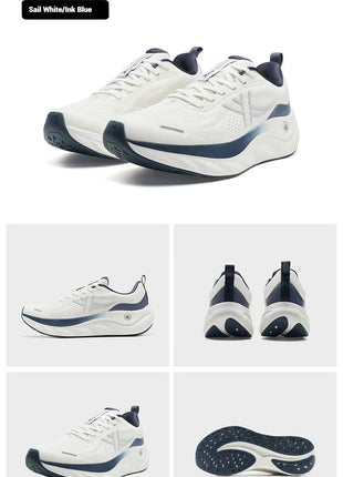 Xtep Cloud Wing 3.0 Men's Running Shoes 2025 Summer New Stability Shock Absorbing Wear Resistant Soft Sole Sneakers 875319110003 PlatiNum