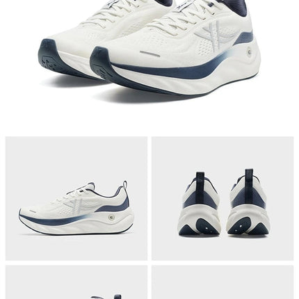 Xtep Cloud Wing 3.0 Men's Running Shoes 2025 Summer New Stability Shock Absorbing Wear Resistant Soft Sole Sneakers 875319110003 PlatiNum