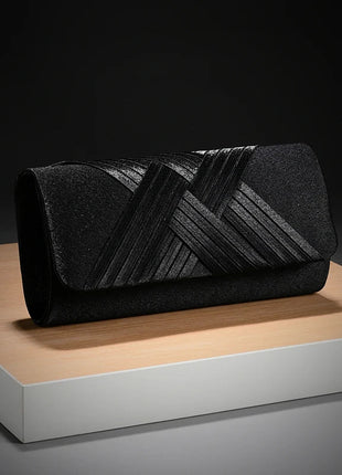 Luxury Stripes Designer One-shoulder bag Envelope Evening Clutch Bags hardware shoulder bag women wedding party gift bag PlatiNum