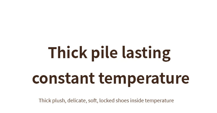 Men's Winter Plush Slippers, Thick Sole Closed-Toe, Warm Sherpa Lining, Non-Slip Indoor/Outdoor Home Shoes for Couples