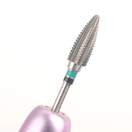 1Pc Tungsten Steel Nail Drill Bit, Professional Large Spiral Barrel Carbide Milling Cutter, Manicure Tool