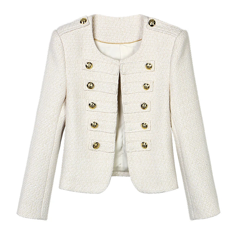 2025 new style fashionable and elegant  ladylike high-end temperament design casual tweed jacket