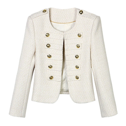 2025 new style fashionable and elegant  ladylike high-end temperament design casual tweed jacket