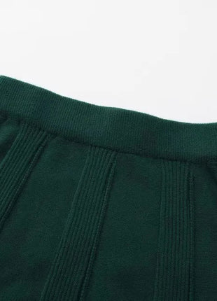 62-96cm Waist Fall Winter Long Skirts Women Elegant Handmade Embriodery Crochet Red Fruit Cashmere Wool Knitted Emerald Skirts PlatiNum
