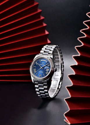 Orologi da uomo PAGANI DESIGN DD40 2026 Nuovo orologio automatico con data e giorno della settimana, orologio da polso meccanico da uomo con vetro zaffiro AR, orologio da uomo in acciaio inossidabile 316L, movimento TMI/MIYOT
