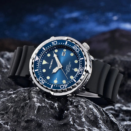 FOXBOX Top Brand Fashion Diver Watch Men 50ATM Waterproof Date Clock orologi sportivi orologio da polso al quarzo da uomo Relogio Masculino platinumshop