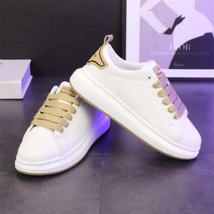New Luxury Design Sneakers For Men Fashion White Board-shoe Soft Women Walking Shoes Running Shoes Couples Sneakers Tennis Shoes