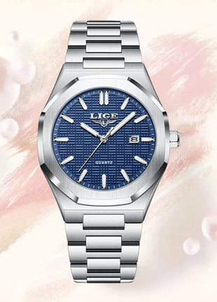 LIGE Orologio da donna elegante e lussuoso, orologio classico alla moda con data automatica, cinturino in acciaio inossidabile, orologi luminosi impermeabili per donna, regalo per signora platinumshop