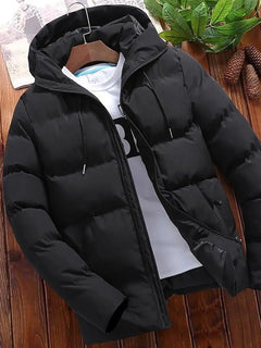 Fashion Parkas Men Winter Overcoat Men's Casual Jacket Warm Hooded Thick Puffer Jacket Men Winter Coat Outwear Business Hombre