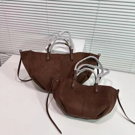 Borsa a secchiello vintage stile retrò, artigianale e senza tempo, grande capacità, da portare a spalla o sotto il braccio, borsa quotidiana vintage di tendenza