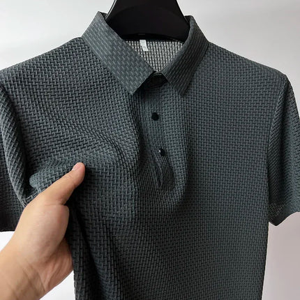 Summer New Men's POLO T-Shirt CZ Ceska Zbrojovka Firearms High End Ice Silk Men's Short-Sleeved Top Shirt Collar