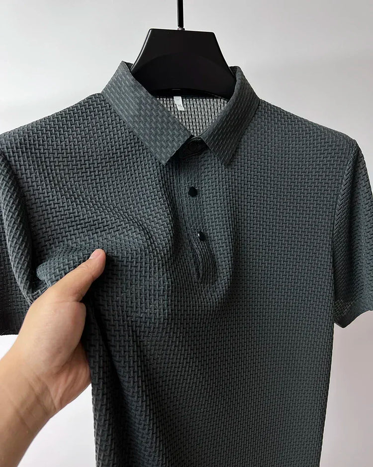 Estate Nuovi Uomini POLO T-Shirt CZ Ceska Zbrojovka Armi da fuoco High End Maglia di seta del ghiaccio da uomo a maniche corte Top Colletto della camicia