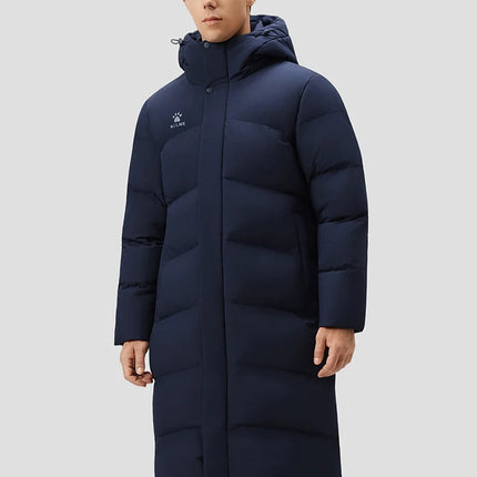 KELME Men's Thermal Down Jacket Outdoor Running Windproof Fleece-Lined Thickened Training Jacket пуховик женский