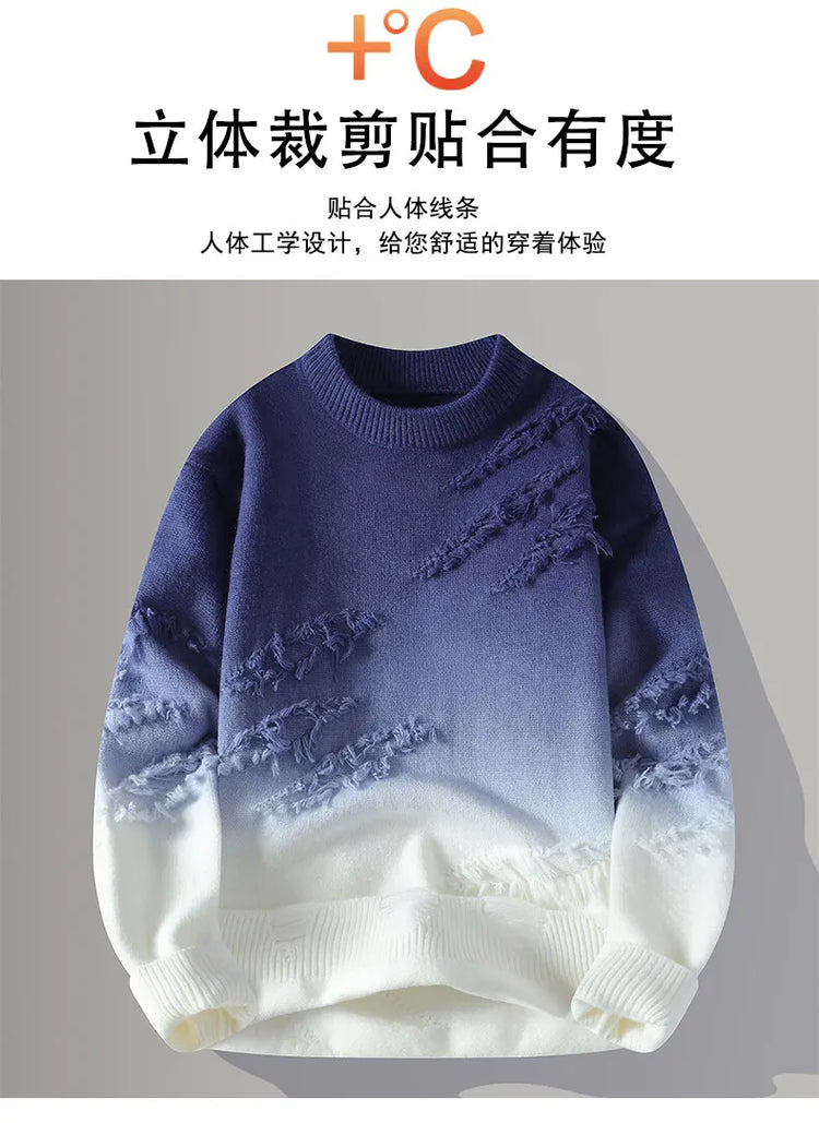 Winter Sweaters for male men thick O-neck sweater men Student youth sweaters autumn Men's wool Casual Knitwear Pullover men