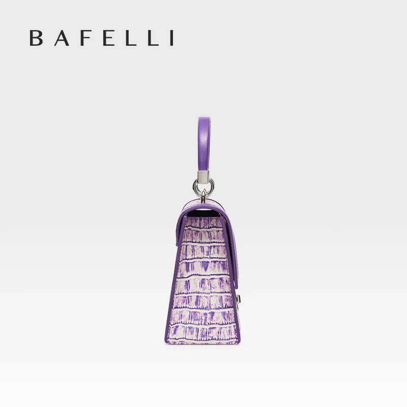 BAFELLI 2025 NUOVA BORSA DA DONNA MARCHIO DI Lusso K GOLD SERIES MODA VIOLA Borsa da sera Spalla Stile invernale Lana CASUALE