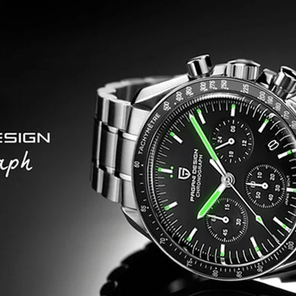 PAGANI DESIGN PD1701 Orologi da uomo di lusso in oro Orologi da polso al quarzo Cronografo VK63 Orologio da uomo AR Orologio con specchio in zaffiro Regali