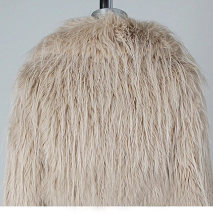 ZADORIN Luxury Designer Tassels Long Black Faux Fur Coat Woman Clothing Winter Big Lapel Fluffy Warm Faux Fur Jacket Outerwears