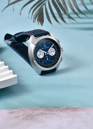 Orologio da Uomo PAGANI DESIGN con Quadrante Giallo, Cronografo al Quarzo, Movimento Giapponese VK63, Vetro Zaffiro, Impermeabile, Novità 2026