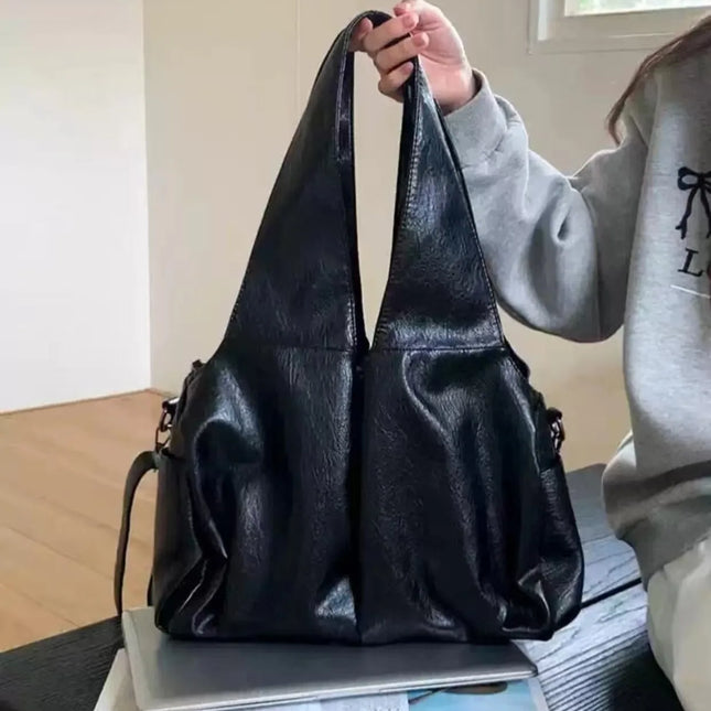 Borsa a Tracolla Vintage da Donna, Borse a Mano in Pelle PU di Design, Borse Hobo di Lusso con Manico Superiore, Borse di Marca alla Moda di Grande Capacità
