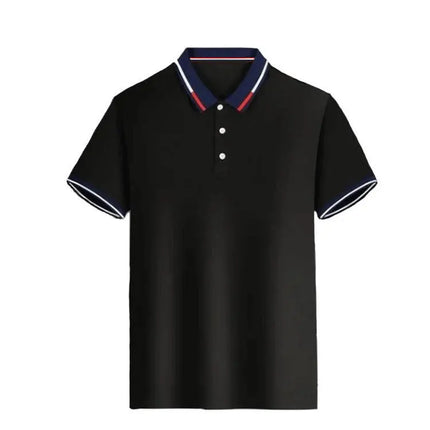 Men's short sleeve top daily casual short sleeve T-shirt with lapel casual short sleeve men's casual T-shirt