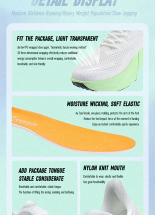 IRUNSVAN Surface 2000 Nylon Running Shoes for men Professional High Springback Training Women Outdoor Fitness Sport Shoes  ﻿ PlatiNum