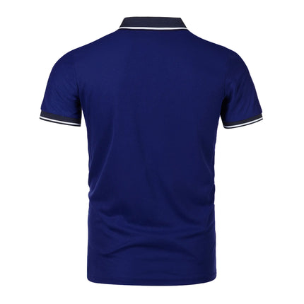 Men's short sleeve top daily casual short sleeve T-shirt with lapel casual short sleeve men's casual T-shirt