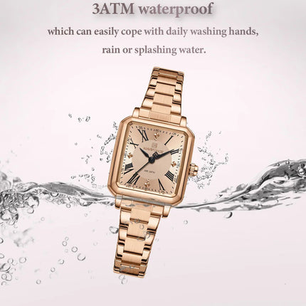 NAVIFORCE Orologio da donna alla moda per donna Orologio da polso da donna casual impermeabile al quarzo in acciaio inossidabile da regalare alla fidanzata 2025 platinumshop