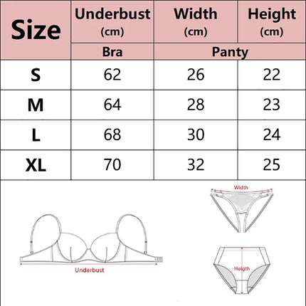 Embroidery Transparent Floral 2 Pieces Exquisite Lace Lingerie Set Push Up Bra Briefs Sets See Through Exotic Lingeries Sets