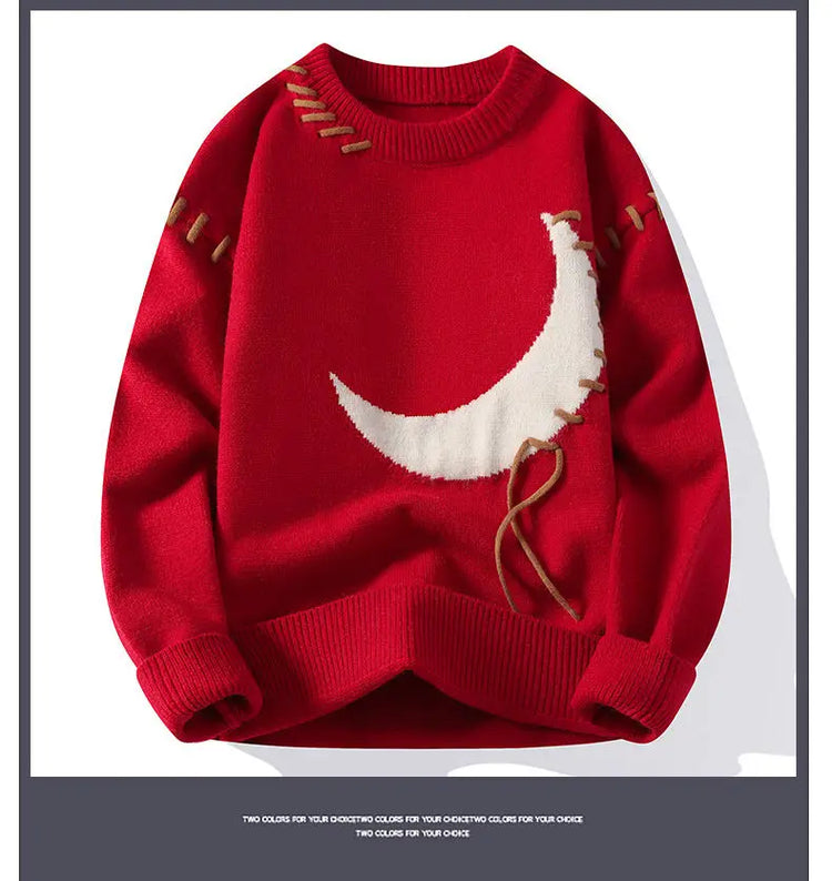 2025 Korean Style Men Women Sweater Knitted Trendy Youth Student Style Knitwear Top Casual Warm Crew Neck Knitted Pullover 4XL-M