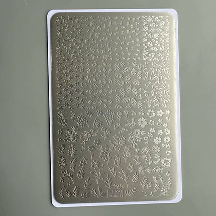 XMQ NAIL ART STAMPING PLATES LACE DESIGNS IMAGEPLATES DENIM STYLE TEMPLATE