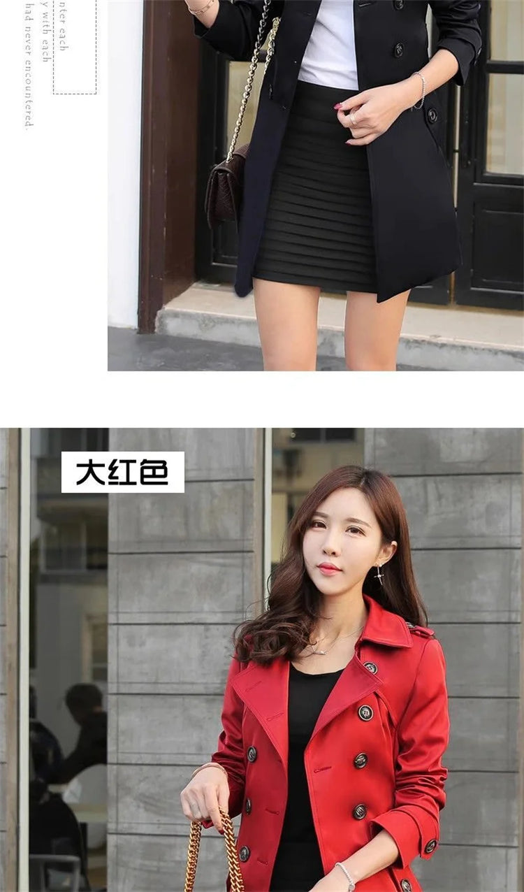 Xiaoxiangfeng Jacket Women2026Spring Autumn Winter New Fashion Windbreaker British Style Long Trench Coat Loose Female Outerwear