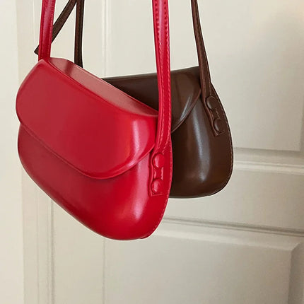 Womens Small Messenger Bag Solid PU Leather Shiny Shoulder Bag Fashion Saddle Bags Flip Buckle Phone Coin Purse Lipstick Storage PlatiNum