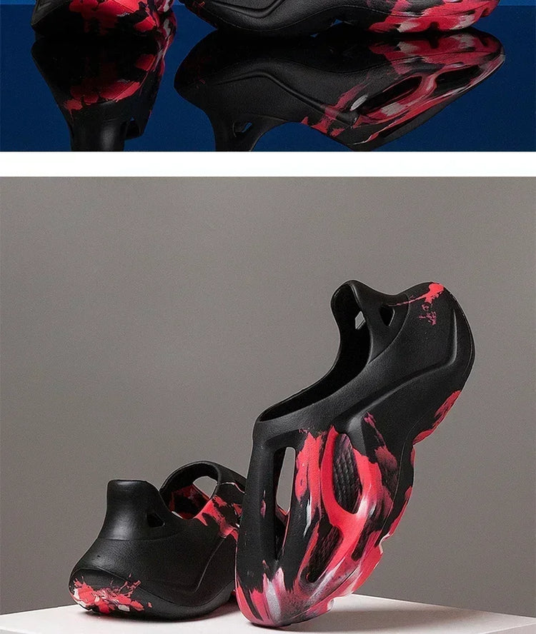 Pantofole con piattaforma mimetica unisex Materiale morbido EVA Tecnologia di stampaggio ad iniezione Scarpe casual da spiaggia per uomo donna