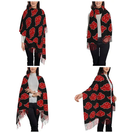 Neji Cloud Japanese Anime Shawl Wraps Women Winter Long Soft Scarf Pashmina Tassel Scarves