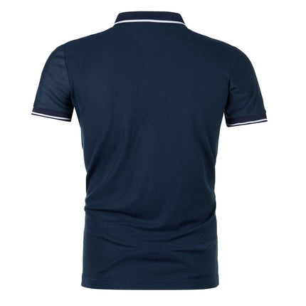 Men's short sleeve top daily casual short sleeve T-shirt with lapel casual short sleeve men's casual T-shirt