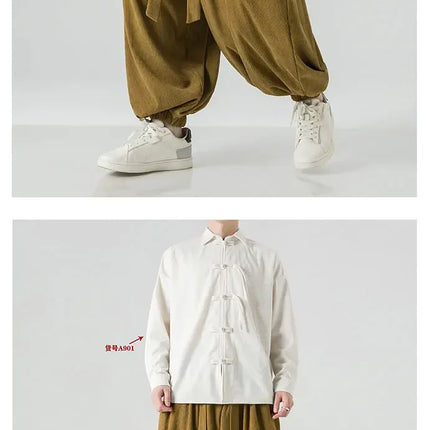 Pantaloni di velluto a coste da uomo autunno inverno pantaloni larghi casual oversize da uomo streetwear moda Harajuku donna pantaloni in vita elastica da uomo